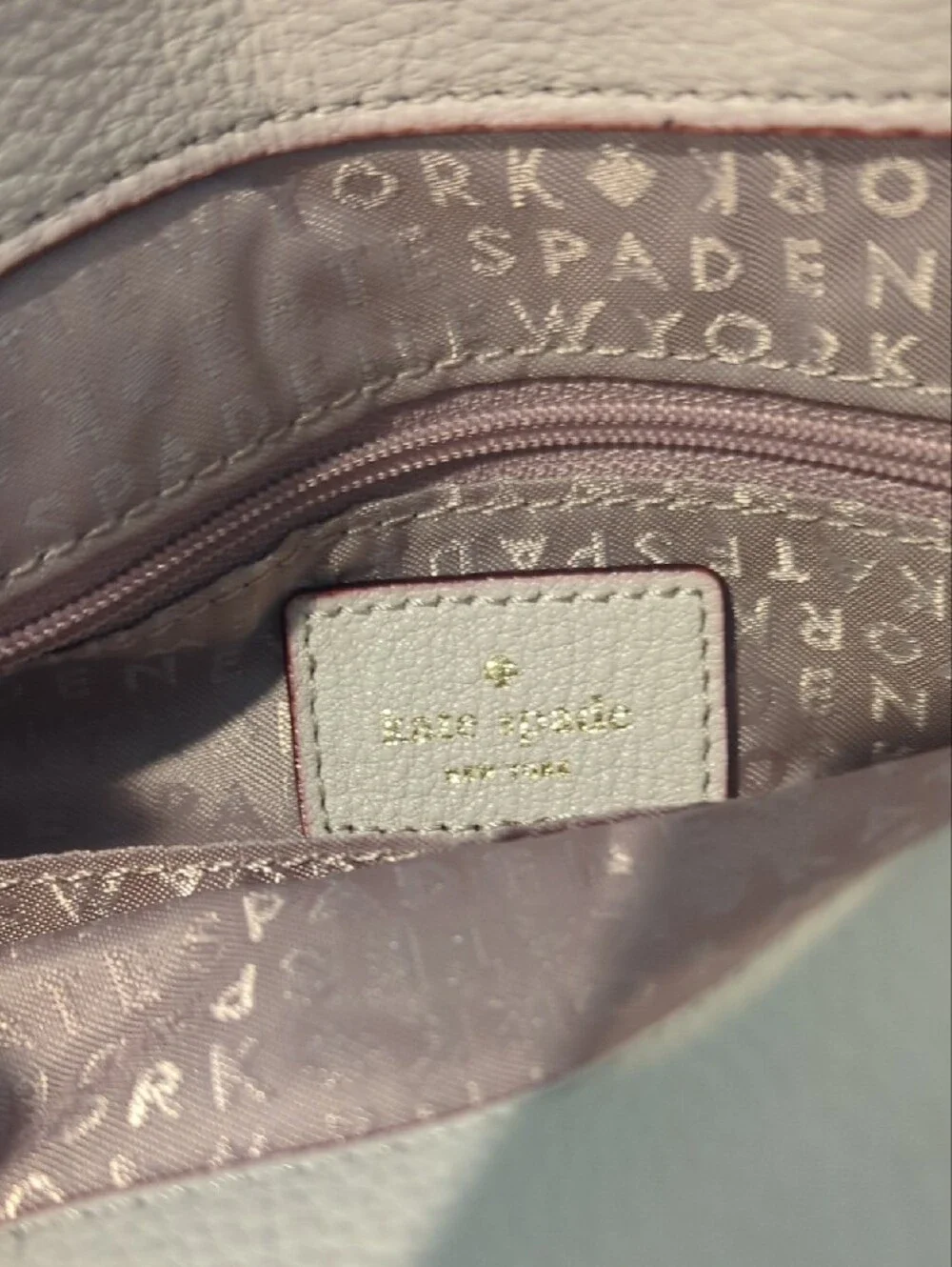 kate spade Pebbled Leather Backpack in Light Blush
